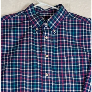 Camisa Joseph A Banks Cuadros Grandes Ch 46.5" sl 25"Le32" Excelente UC Botón Abajo  - Imagen 1 de 7