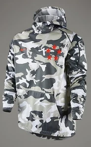 Nike Field General Fly Rush Alpha 5 STAR Pullover Hooded Camo Jacket Mens Medium - Picture 1 of 13