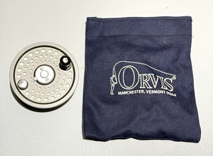 Orvis Battenkill Fly Reel Spare Disc Spool w/ pouch - Foto 1 di 6