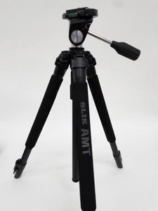 SLIK AMT PRO 330DX Tripod with 3-Way Pan Head - Sturdy Camera Support - Picture 1 of 9