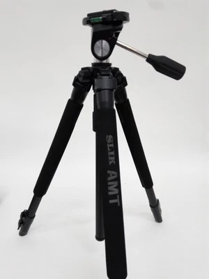 SLIK AMT PRO 330DX Tripod with 3-Way Pan Head - Sturdy Camera Support - Image 1 of 4