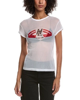 Camiseta para mujer Helmut Lang Logo Slim malla Foto 1 de 2