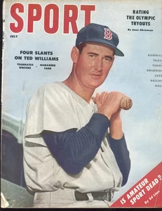 July 1956 Sport Magazine Ted Williams Boston Red Sox Front Cover VGEX - Picture 1 of 1