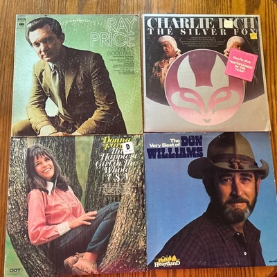 4LP’s: Donna Fargo (“Happiest Girl”) Ray Price, Charlie Rich, Don Williams Foto 1 de 3