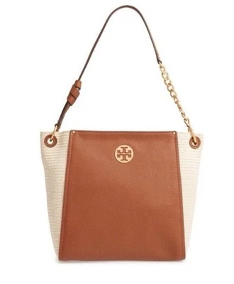 Новый с Ярлыками Everly солома Hobo - желтовато-коричневый и кремовый наплечная сумка Tory Burch сумочка - Изображение 1 из 4