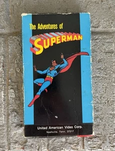 The Adventures Of Superman VHS 1985 American Video Corp. Made In Japan Tested - Picture 1 of 4