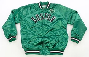 Rare MITCHELL & NESS Boston Celtics Hardwood Classics Satin Jacket 2010s Green L - Picture 1 of 13