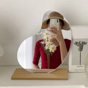 Simple Irregular Mirror Home Desktop Makeup Acrylic Decoration Standing Beauty^ - Picture 1 of 15
