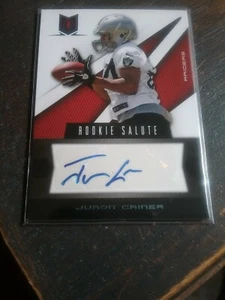 Juron Cainer SP Auto Rookie Salute 17 Of 99 2012 Panini Raiders No 46 - Picture 1 of 2