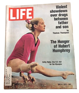 Life Magazine May 5 1972 Munich Olympian Cathy Rigby Cover Hubert Humphrey - Picture 1 of 5