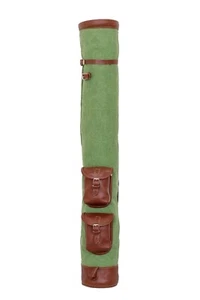 Golf Carry Bag Canvas Leather Sunday Golf Club Ball Bag Golf Bag Pencil Bag - Picture 1 of 8