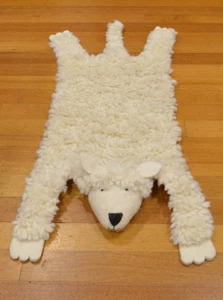 KIDS RUG CHILDREN ROOM FLOOR Animal SKIN Sheep Rug RUG WOOLEN RUG CHILDREN RUGS - Picture 1 of 3