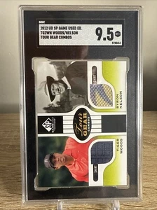 2012 SP Game Used TIGER WOODS BYRON NELSON Tour Gear Combos SGC 9.5 GEM MINT - Picture 1 of 2