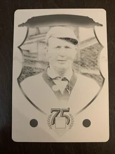 Placa de Impresión Negra Cy YOUNG 2014 Panini Salón de la Fama #7 1/1 Medias Rojas HOFer - Imagen 1 de 2