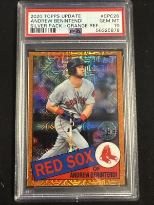 ANDREW BENINTENDI 2020 Topps Update Silver Pack Orange REFRACTOR  /25 PSA 10 - Image 1 of 2