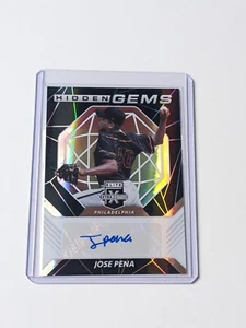 Panini Elite Extra Edition 2021 Jose Pena Phillies Hidden Gems Auto MLB - Picture 1 of 2