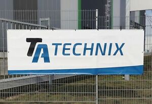 TA Technix Werbebanner, 3,0 Meter lang x 1,0 Meter hoch, inkl. Befestigungsösen
