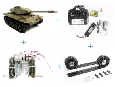 1/16 Henglong 7.0 3839 M41A3 Walker Bulldog RC RTR Tanque 360 Giratorio Acero Caja de Engranajes Foto 1 de 4