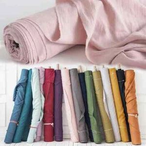 280cm Pure Linen Fabric for Sewing Quilting Fabrics DIY Clothing Dress Bedding - Picture 1 of 52
