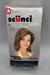 Scunci Salon 18479-A Thermal Hair Rollers 2" Diameter Blue Pack of 3 New - Picture 1 of 4
