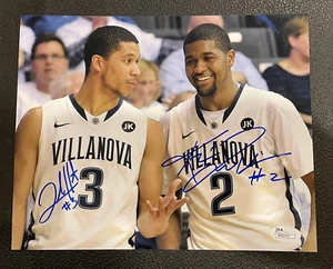 JOSH HART KRIS JENKINS VILLANOVA WILDCATS NY KNICKS LAKERS SIGNED 8x10 PHOTO JSA - Picture 1 of 2