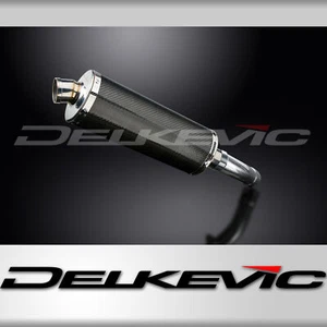 Yamaha Fazer 8 FZ8 2010-2015 Slip On 14" Oval Carbon Exhaust Muffler Kit - Picture 1 of 5