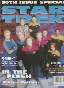 Voyager Crew Cover Star Trek Official Monthly Magazine #50 March 99 - Picture 1 of 2
