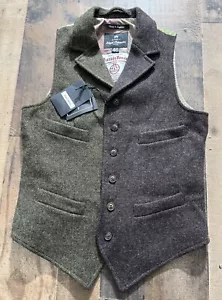 Nigel Cabourn Authentic Made in England Harris Tweed Crazy Mallory Vest 46 - Picture 1 of 4