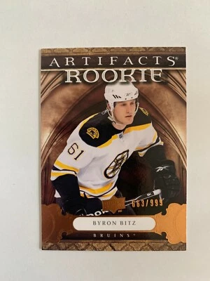 2009-10 Artifacts #162 Byron Bitz RC 663/999 - Boston Bruins - Image 1 of 2