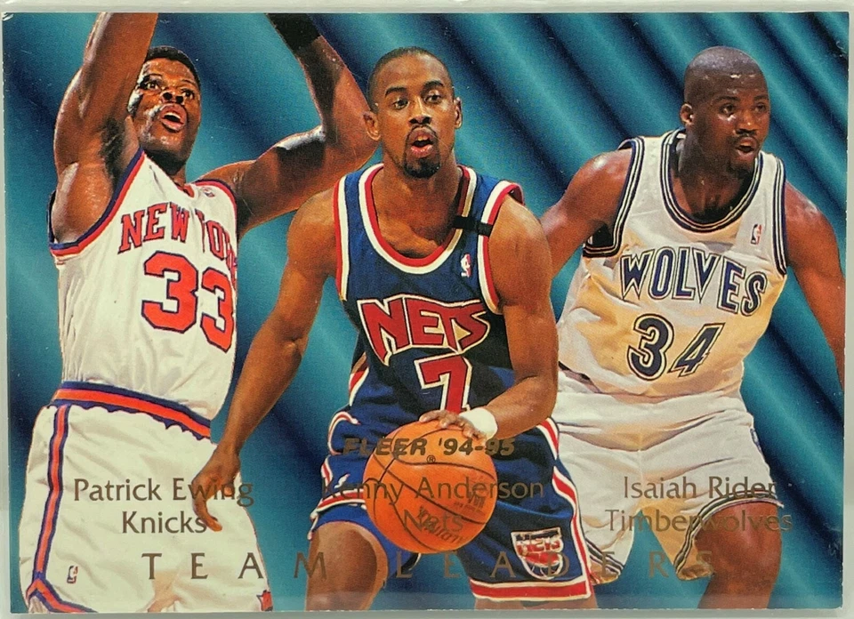 Team Leaders 1994-95 Fleer Патрик Юинг, Кенни Андерсон, Isaiah Rider No6 из 9  - Изображение 1 из 3