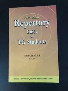 Sure Shot Repertory Guide for PG Students by Kumar G.S.R. PB New - Picture 1 of 6