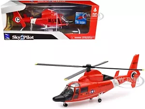 EUROCOPTER DAUPHIN HH-65C HELICOPTER RED "US COAST GUARD" 1/48 BY NEW RAY 25903 - Picture 1 of 1