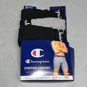 Champion Men's Everyday Boxer Briefs 3 pack LARGE NWT - Picture 1 of 4