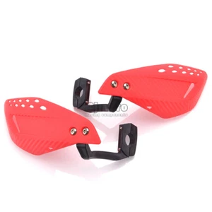 Red 7/8'' 22mm Motorcycle Hand Guard Dirt Bike Handguard Protector For Honda - Foto 1 di 10