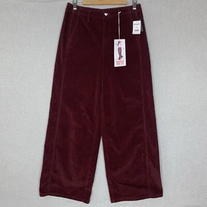 CELEBRITY PINK Women's Burgundy Wide Leg Corduroy Pants Size 9/29 (32x32) NWT - Picture 1 of 10