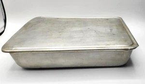 Coperchio scorrevole tortiera vintage senza marchio 8" x 11" pollici rivestito in alluminio - Foto 1 di 5