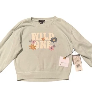 NWT Girls Wild One fleece lined long sleeve - Picture 1 of 5