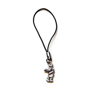 Bijou accessoire de tel portable GSM SAC MP3 / Breloque OURSON FLEUR / Dragonne - Photo 1 sur 1
