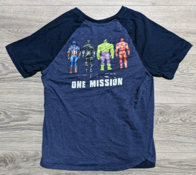 Camisa Avengers infantil 2XL 18 Avengers super-herói *GRÁFICO NA PARTE DE TRÁS camisa meninos - Imagem 1 de 4