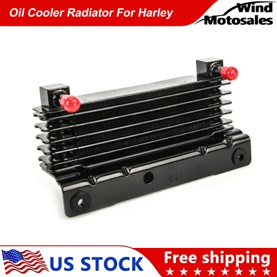 Motorcycle Oil Cooler Radiator For Harley Touring Road King Electra Glide 09-16 Foto 1 de 4