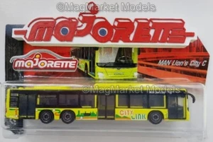 MAJORETTE · MAN LION'S CITY C BUS · CITY LINK · BRAND NEW & SEALED - Picture 1 of 3