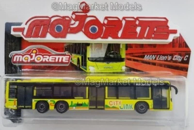 MAJORETTE · MAN LION'S CITY C BUS · CITY LINK · BRAND NEW & SEALED - Image 1 of 3