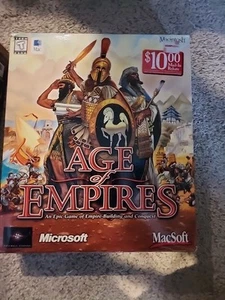 The Big Box CIB Game "Age of Empires" For Macintosh MacSoft Strategy. Rare - Picture 1 of 5