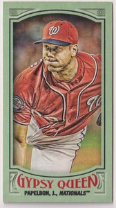 2016 Topps Gypsy Queen Mini grün #53 Jonathan Papelbon 36/99 Nationals - Bild 1 von 2