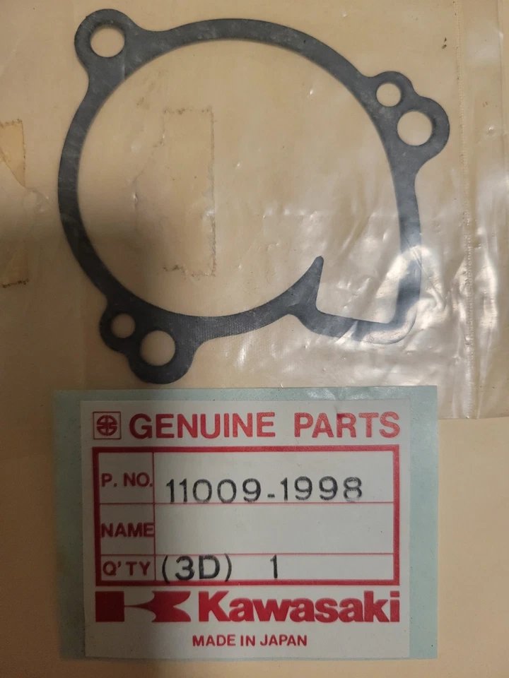 Junta de cubierta de bomba de agua KDX Kawasaki KDX200 KDX200R KDX220R NUEVO OEM 11009-1998 Foto 1 de 1