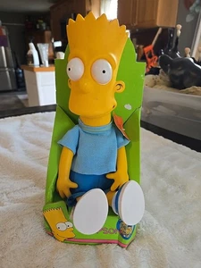 "Muñeco de peluche Bart Simpson 11"" 1990 20th Century Fox Matt Groening de colección sin abrir" - Imagen 1 de 7