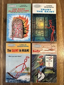 Leslie Charteris - The Saint 1960s UK Hodder 4 Vol Matching PB Set - Vintage - Picture 1 of 18