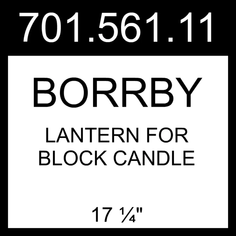 Linterna IKEA BORRBY para bloque vela interior/exterior negra 17 1/4" 701.561.11 Foto 1 de 1