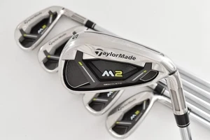 6Pcs TaylorMade M2 Iron Set 5-6-7-8-9-PW REAX Steel Japan Spec 90 Stiff Flex RH - Picture 1 of 16
