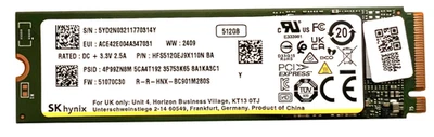 SK hynix 512GB NVMe SSD interne Festplatte PCIe Gen4x4 M.2 2280 mit Betriebszeit - Bild 1 von 4